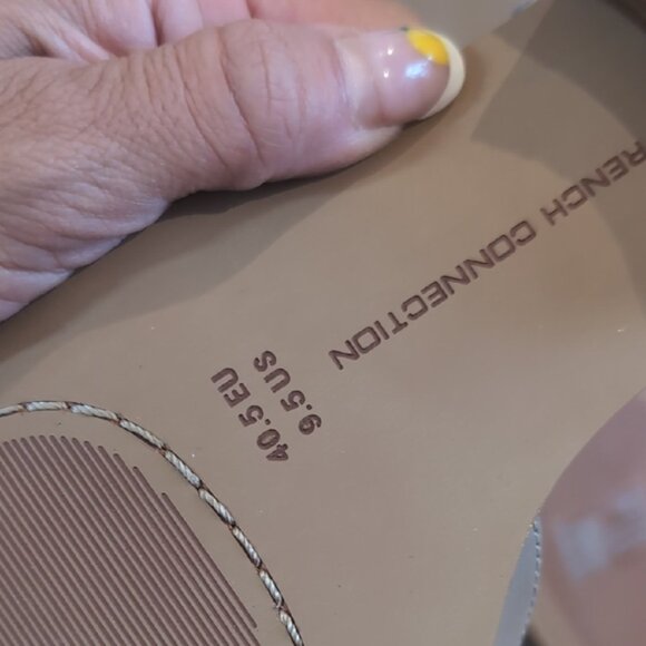 French Connection Womens Taupe Flats New On Box - Picture 10 of 10